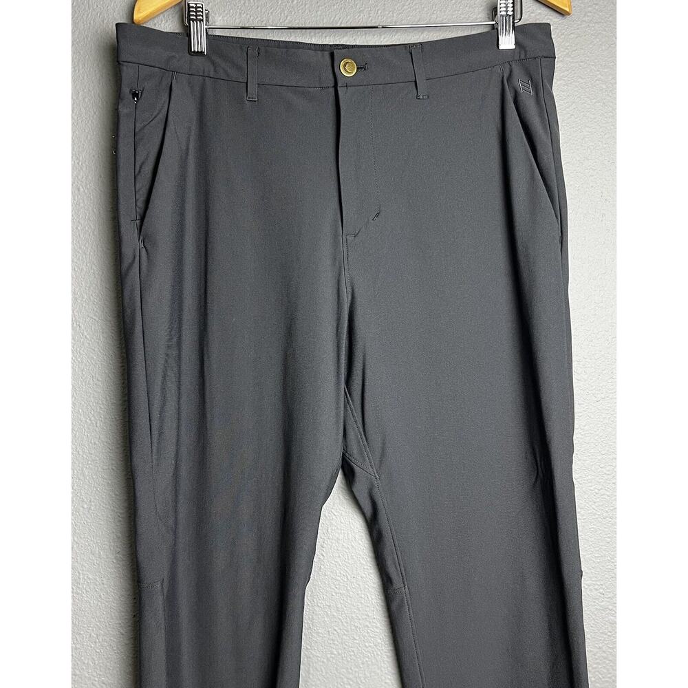 Zyia Active Casual Pants Mens Size L 34x32 Gray Activewear Athleisure Golf Sport
